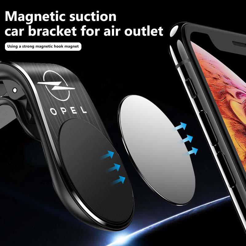 AAADS1 For Opel Car Magnetic Phone Holder Adjustable 360 Degree Rotation Navigation Holder Corsa D Astra G H J K F Mokka C Zafira B