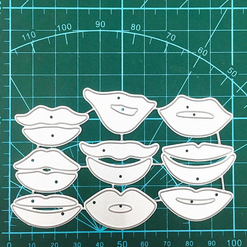 Lips Metal Cutting Dies Handmade Crafts DIY Scrapbooking Embossing Supplies for Children Kid Girls Present