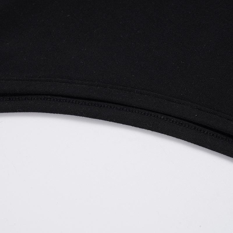 European & American Women's Spring/Summer Slim-Fit Solid Color Jumpsuit Base Layer Top