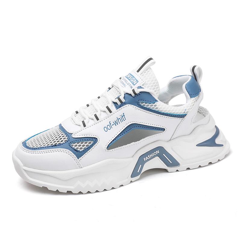 

Новые мужские повседневные спортивные туфли больших размеров Кроссовки на толстой подошве дышащие мужские кроссовки для бега на открытом воздухе Мокасины в стиле панк для походов 39