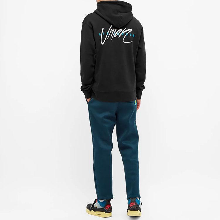 Air Jordan X Union LA Co-Branded Printed Hoodie Men Tops Black CV1349-010