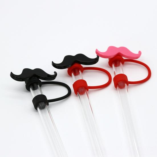 2 Peças Tampa de Silicone para Canudo Diâmetro Interno 10mm Design de Urso Tampa de Canudo Protetor de Canudo à Prova de Poeira para Copos e Garrafas Tampa de Vedação Reutilizável para Bebidas
