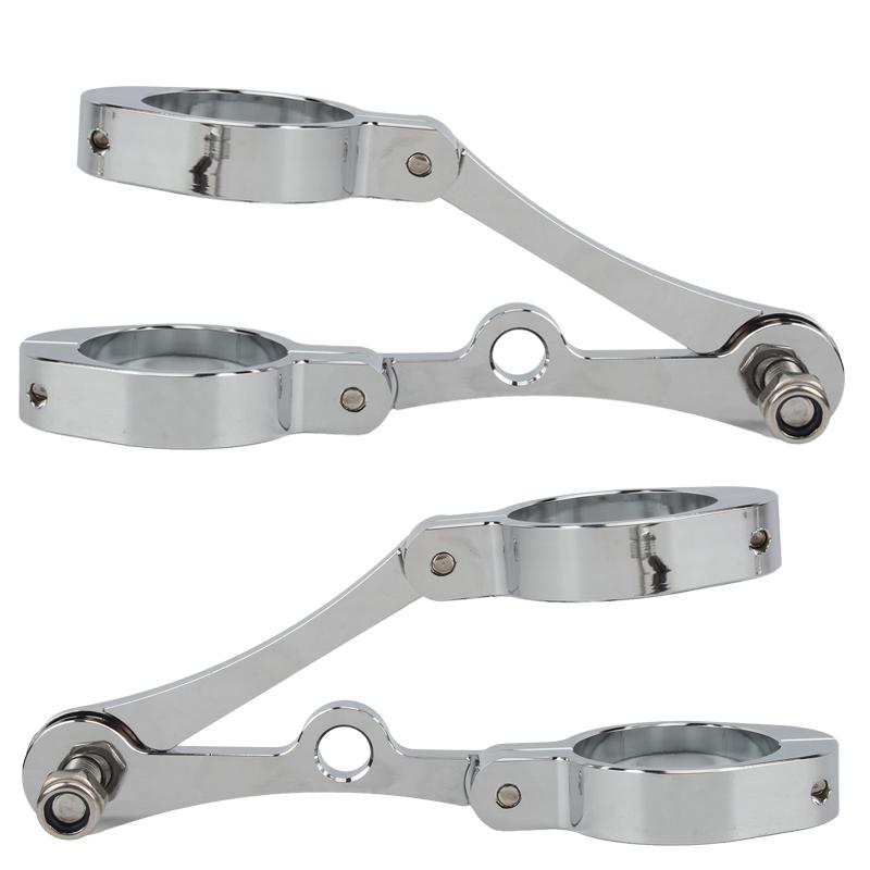 Powermotor Universal Motorbike Motorcycle Headlight Spotlight Bracket Mount Clamp 39/41mm For Harley Cafe Racer Yamaha Suzuki