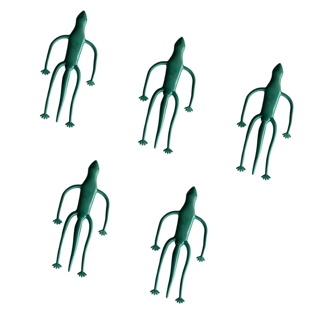 5Pcs Frog Shaped Reusable Cable Wire Tie Decorative Twist Bendable Garden Plant Support Adjustable Flexible Clip Stem