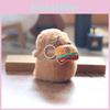 Afternoon With Capybara Tea Bag Plush Keychain Stuffed Gift For Kids Bag Decor