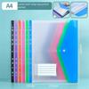 6 Pcs Clear Binder Pocket A4 Label Loose-Leaf New Binder Folders  Home