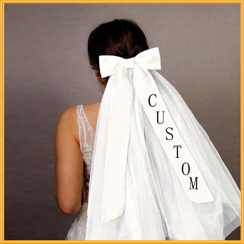 European American Bride To Be Bow Pearl Hot Diamond Letter Headdress Wedding Party Peach Heart Sunglasses Headwear