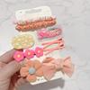 9Pcs Children's Plush Hair Clip Colorful Cute Cartoon Hairpins Little Girls Side Barrettes Baby Headwear Kids Hair Accessories