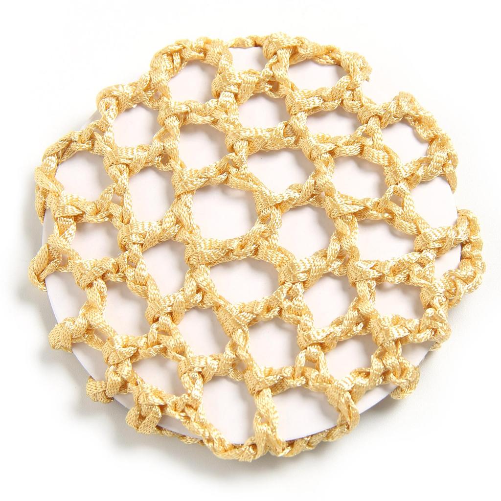 Professionelles geflochtenes Haarnetz für Krankenschwestern, Stewardessen und Tänzer – diamantenfreier Dutt-Kopfschmuck