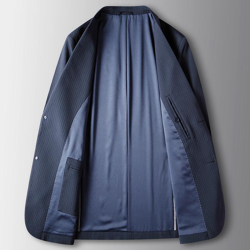 Autumn and Winter Light Luxury Business Single West Middle-aged and Young People Solid Color Micro-elastic Suit Jacket