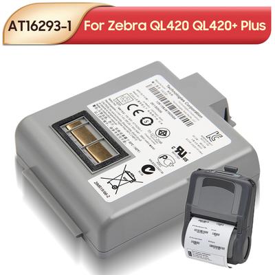 Rechargeable Lithium Battery For Zebra QL420 QL420+ QL420 Plus AT16293-1 Battery 4200mAh