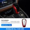 For Subaru XV Impreza 2018+ Forester 2019+ Outback 2021+ Gear Shift Lever Knob Cover Sticker Accessories Real Hard Carbon Fiber