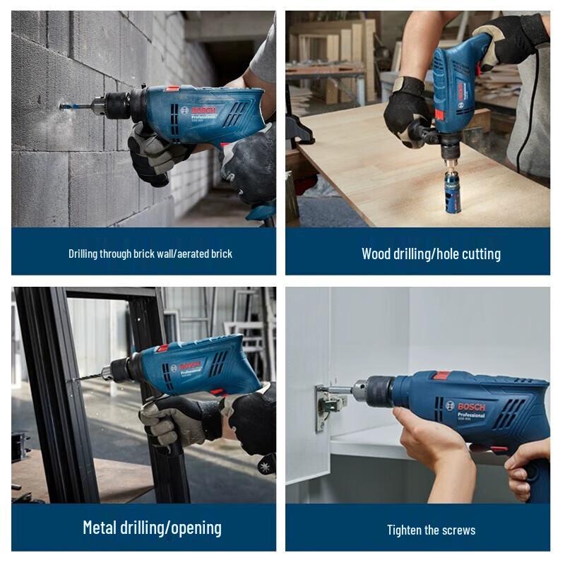 Bosch GSB 600 600W Impact Drill Kit with Storage Box CN plug (adapter included)
