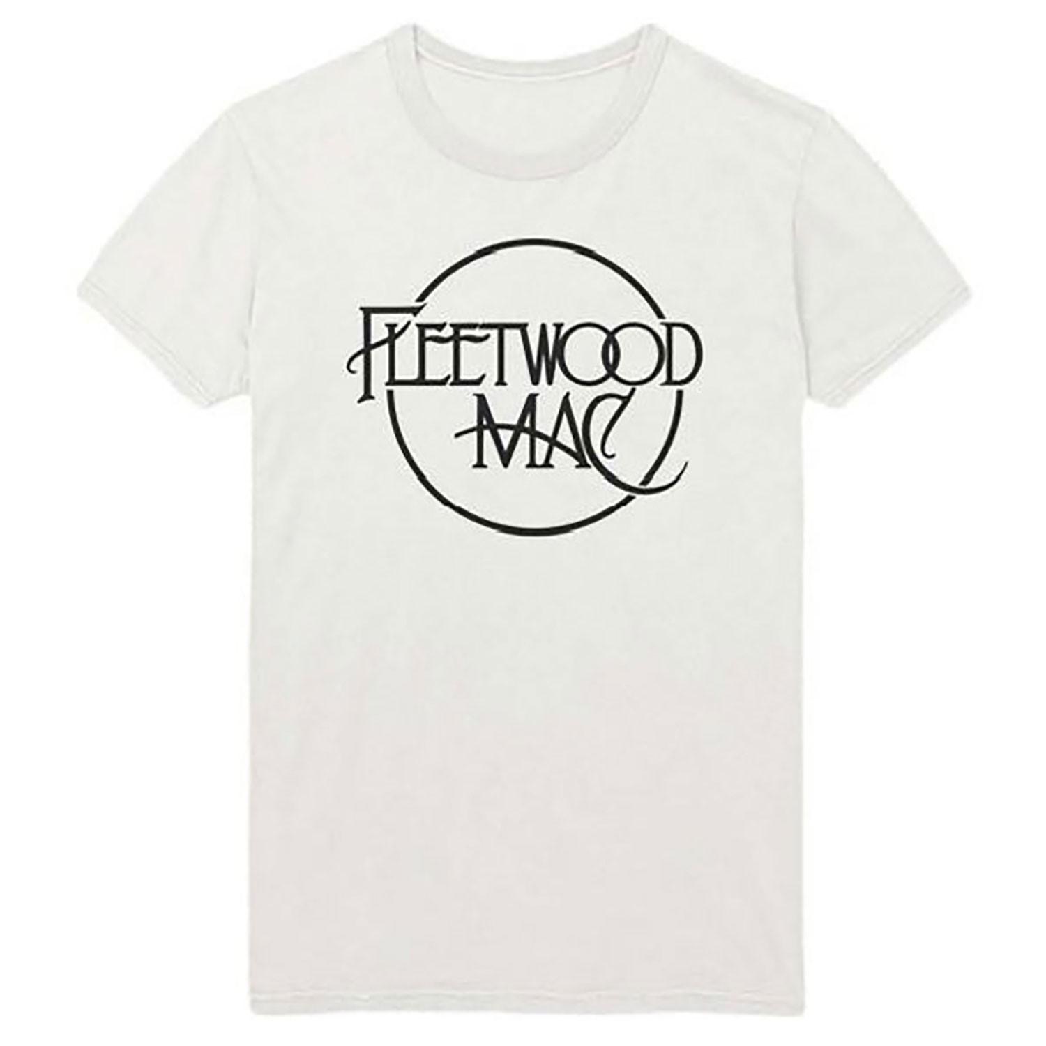 Men s Fleetwood Mac Logo White T-shirt Small White XXXXL