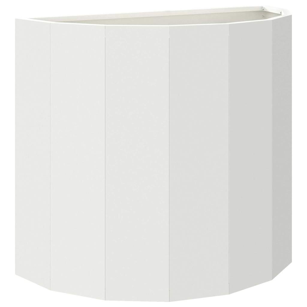 White Plant Pot 60 x 30 x 50 cm Steel