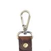 Fashion Leather Keychain, Unisex Key Chain Holder, Business Metal Ring with Belt Loop, Keyring