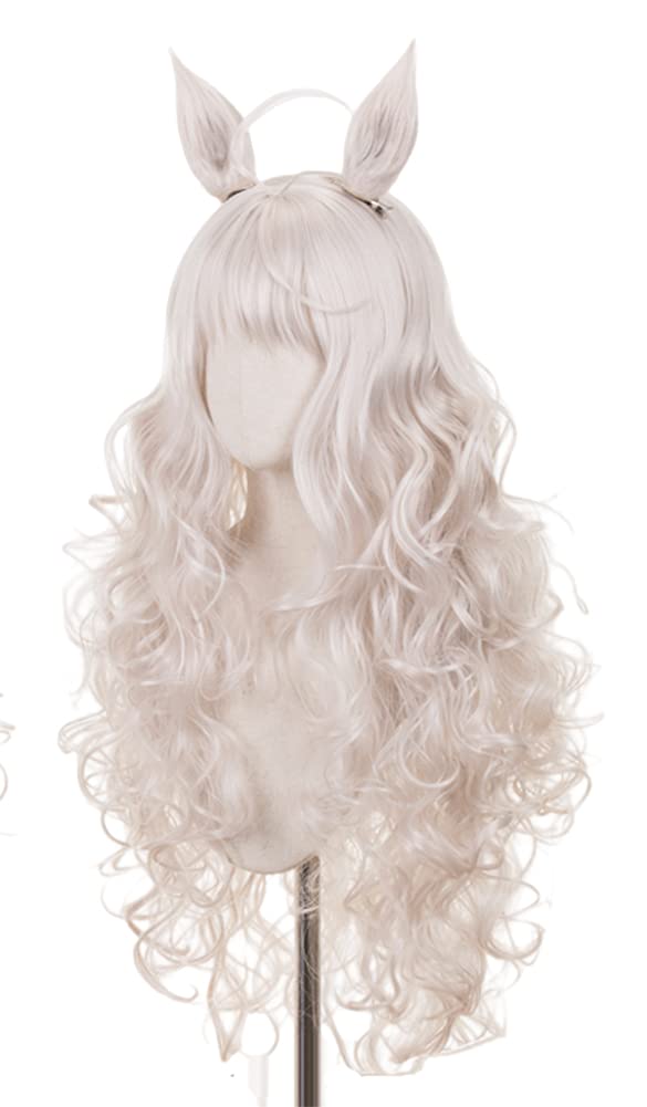 Biwa Hayahide Cosplay Wig, Gold Pink, Costume, Disguise, Halloween, Event, Cosplay, Photo Shoot (Wig + Ears + Tail)