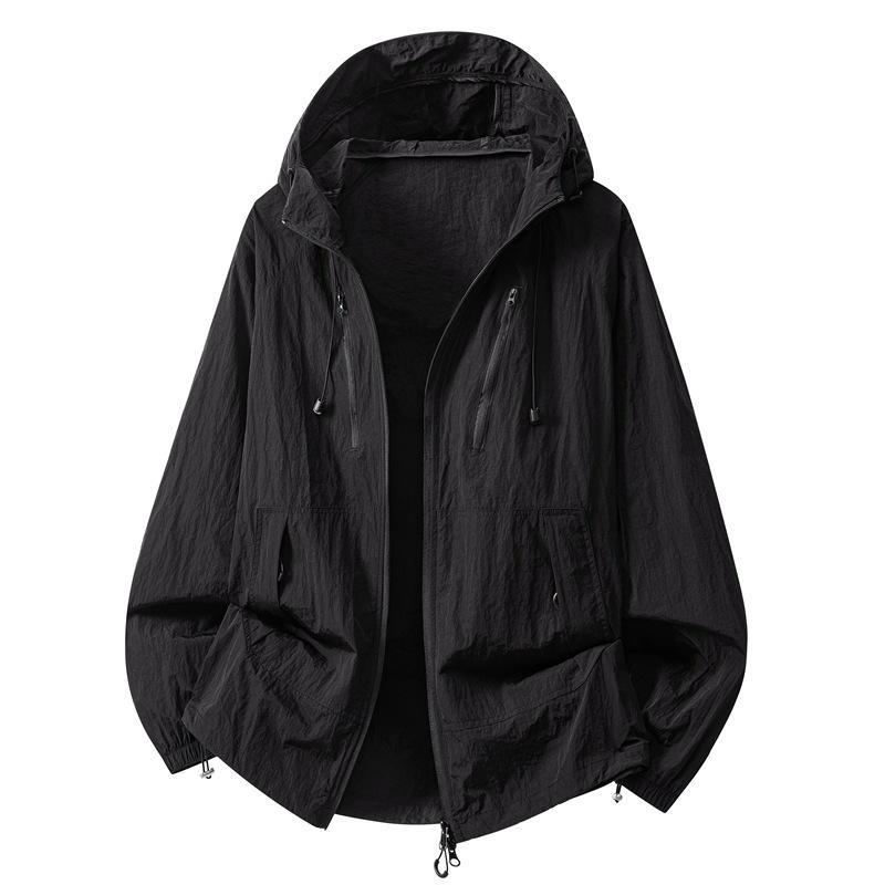 Unisex UPF50+ Ice Silk Sun Protection Hooded Jacket - Lightweight, Breathable, Summer Outerwear