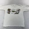 T-shirt Vintage Jamaïque Nature Environnement Trust Taille L Animaux Art Tee Années 80 90 Manches Courtes