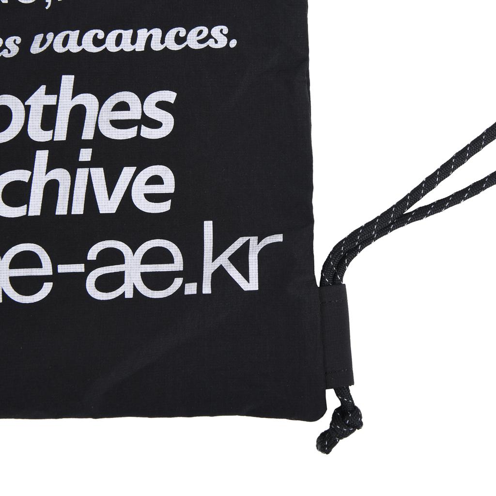 Aeae Web Logo Gym Sack -[Black]