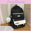 Letter Backpack For Women College Students Nylon Casual Travel With Antiload Features For Daily Use