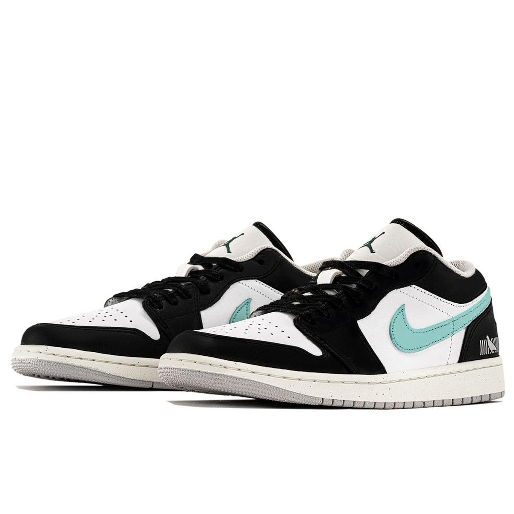 Jordan Air Jordan 1 Abrasion Resistant Breathable Abrasion Resistant Breathable Low top Vintage Basketball Shoes Unisex FQ7687-300(TeamA-)
