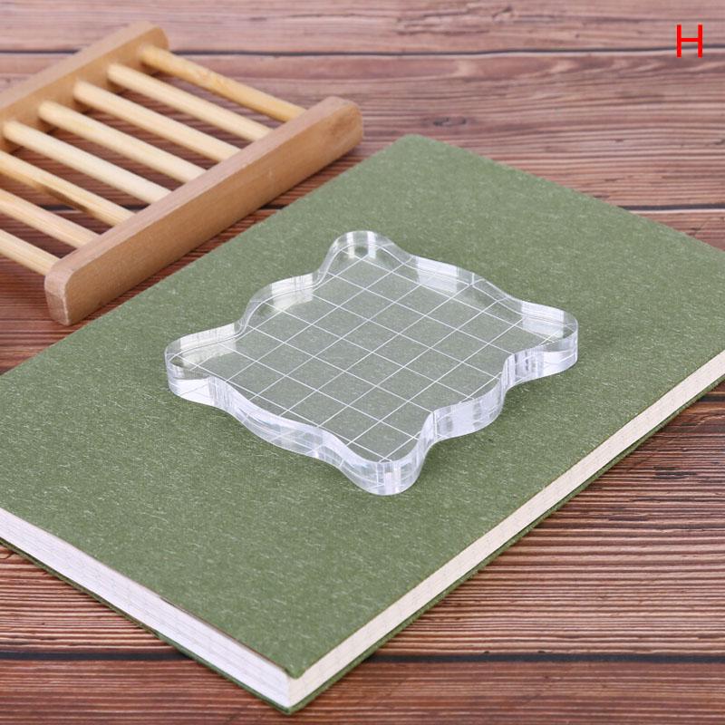 Acrylic Clear Handle Seal Stamp Block Diy Scrapbooking Album Stamps Craft Making