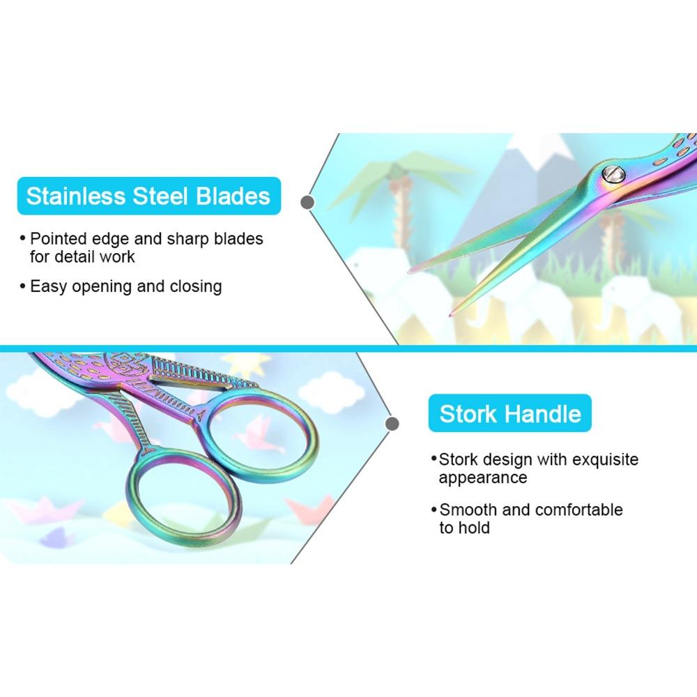 Curved Design Embroidery Scissors Stainless Steel Dressmaker Shears For Embroidery