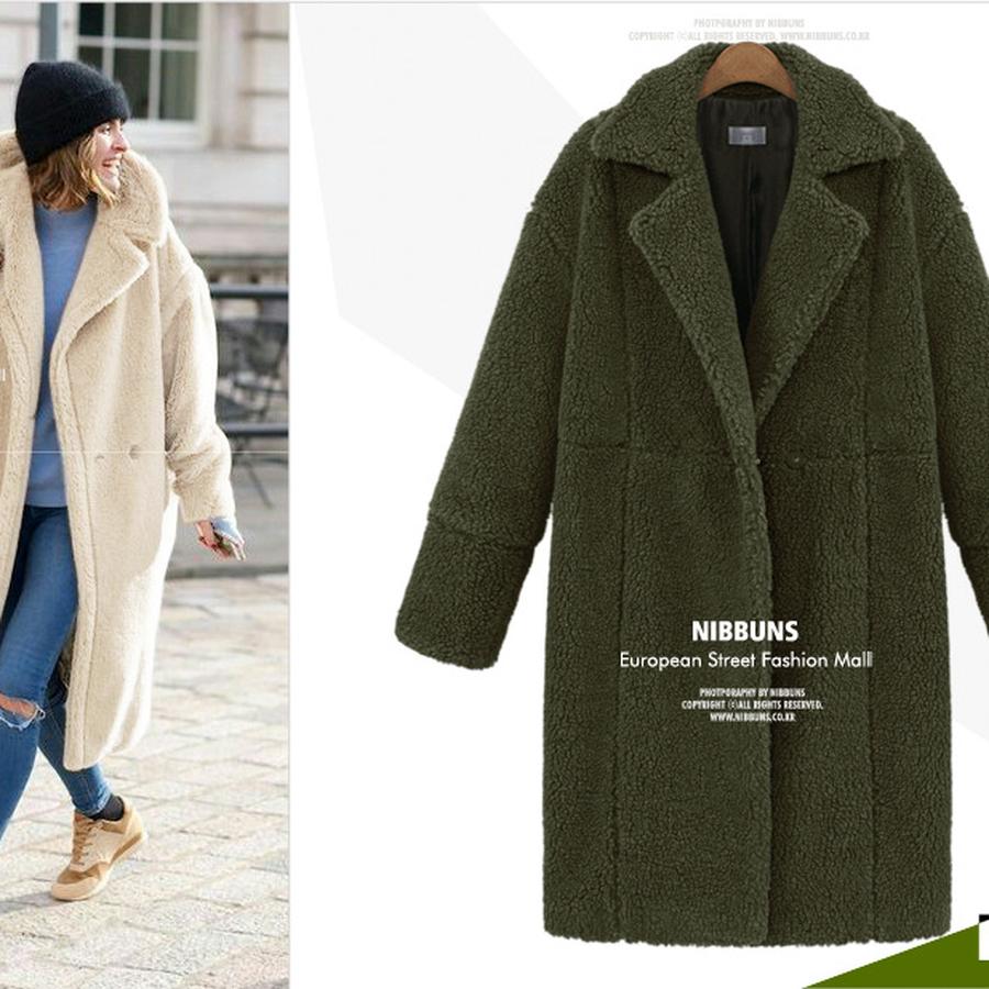 Autumn Fashion Women's Small Floral Windbreaker Mid-Length Wool Coat