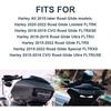 Motorcycle Headlight Trim Decoration Upper Tip Cover Visor Accent Headlamp Eyebrow Eyelid Sticker For Harley Road CVO Glides