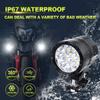Motorcycle Fog 90W Auxiliary 9 High Long Shock Set of 2 X-STYLE Lights, LED, Compact, Waterproof, Headlight, Light, 12V/24V, LEDs, Brightness, Life,