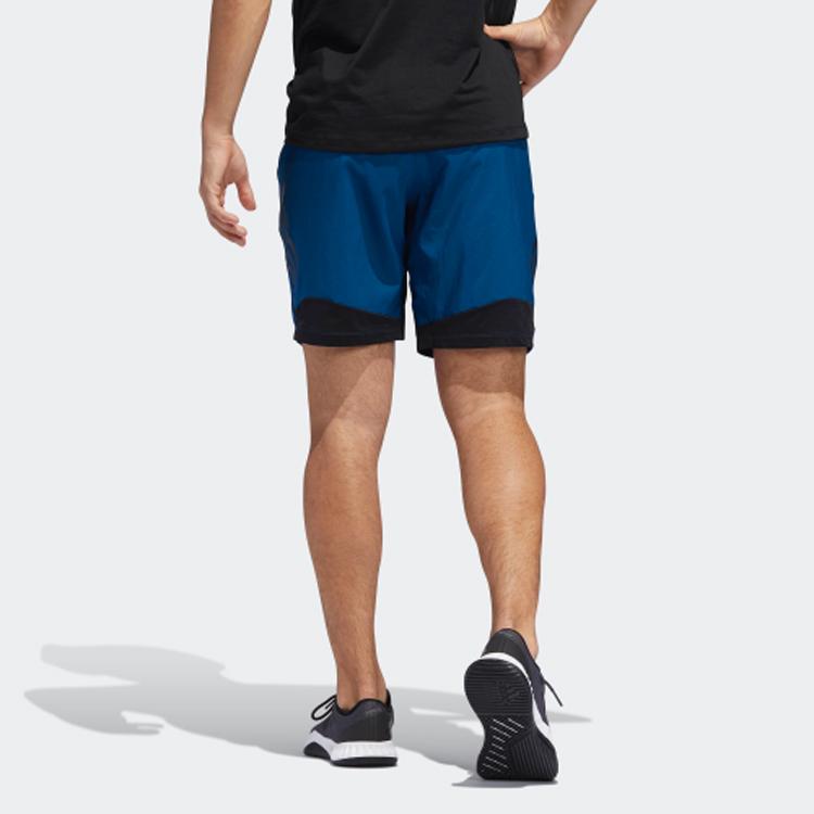 Adidas Training Woven Shorts Men Bottoms Indigo DU1566