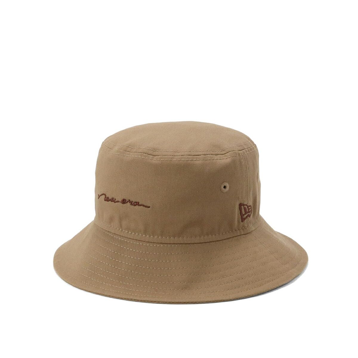 New Era Kids Bucket Hat with Handwritten KIDS BUCKET HAND LOGO KHA Logo, Khaki, M/L,