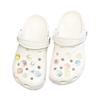 1Set DIY Colorful Powder Shoe Charms Set Fashion Crystal Pearl Flower Shoe Decorations Detachable Shoes Accessories