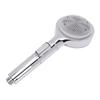 Silicone Shower Head High Pressure Double Sided Massage Shower Head with 6 Spray Modes for Home Bathroom Silver