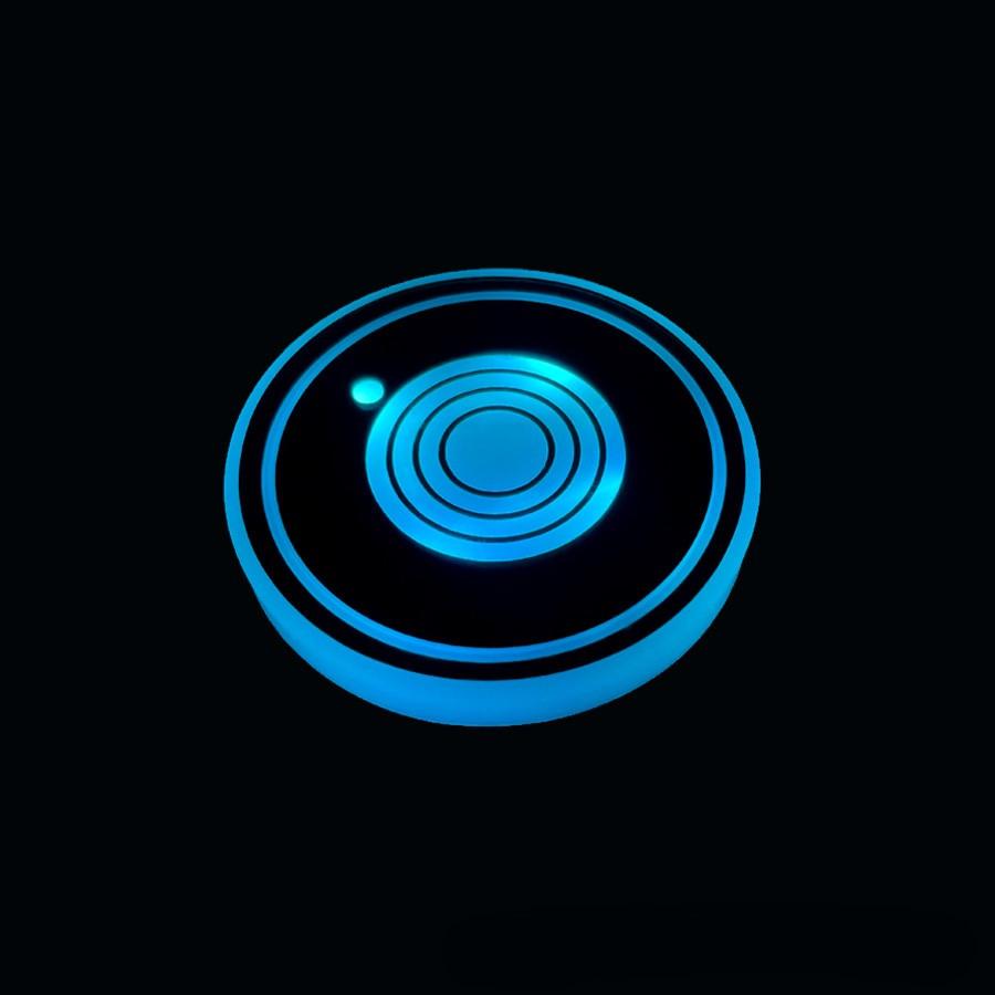 Car Interior Lighting LED Car Coaster USB Rechargeable Cup Light Car Accessories White USB Rechargeable Battery