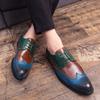 New Brand Men Dress Shoes High Quality Handmade Brogue Style Party Leather Wedding Shoes Men Social Leather Oxfords Formal Shoes