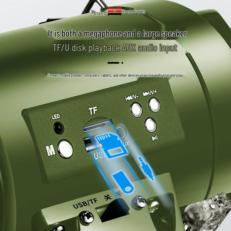 Leigongwang CR-87 High Power Handheld Megaphone CN plug (adapter included) (CN version)