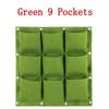 Grüne Wandbehang Pflanztaschen Blumentopf Grow Bag Gartenpflanzer Vertikale Suculentas Blumentopf Home Decor Zubehör