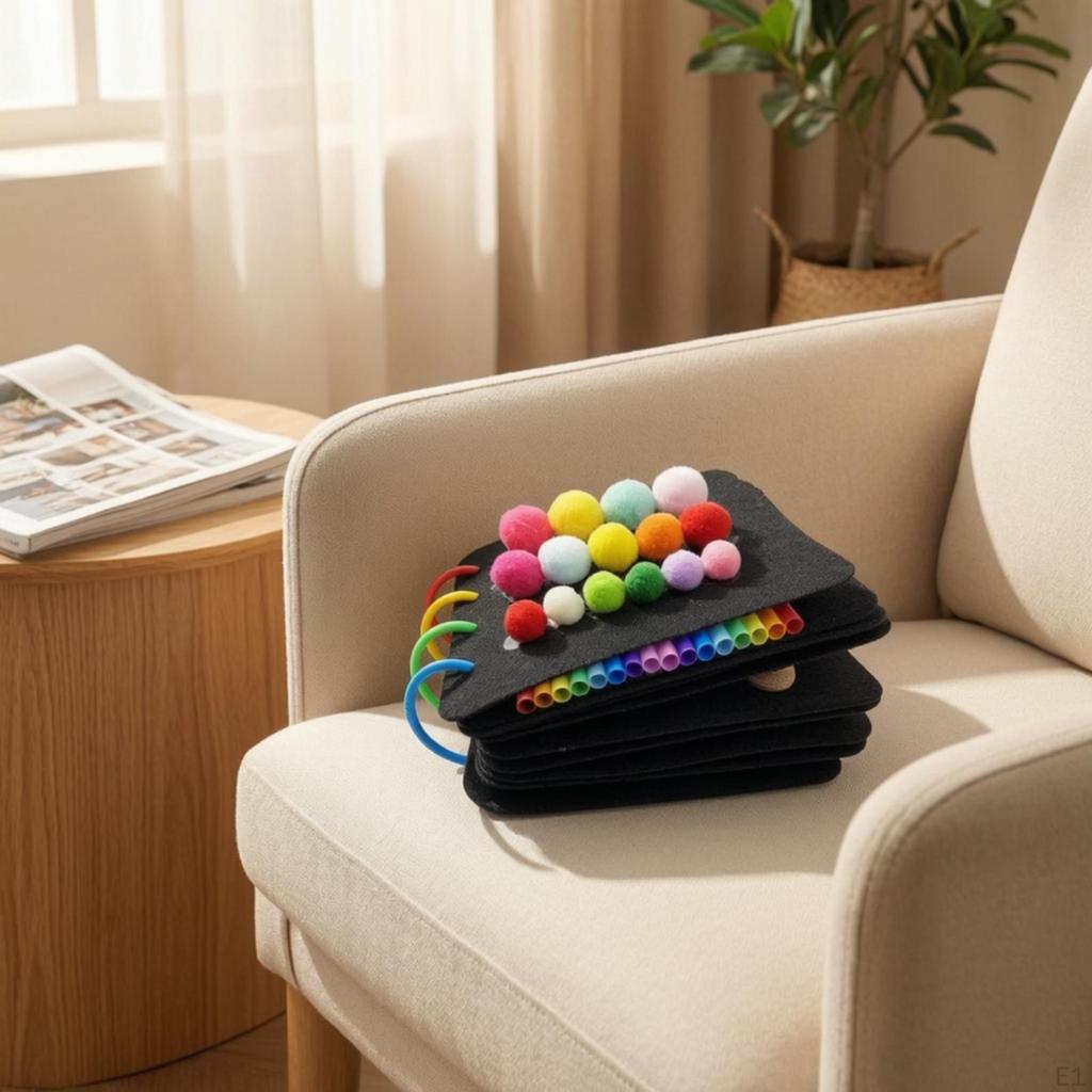 DIY Tactile Sensory Book Materials Kit Educational for Toddlers, Preschoolers