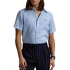 Polo SS26 Logo Embroidered Linen Breathable Casual Short Sleeve Shirt Classic Edition Men Shirts 710753932-001