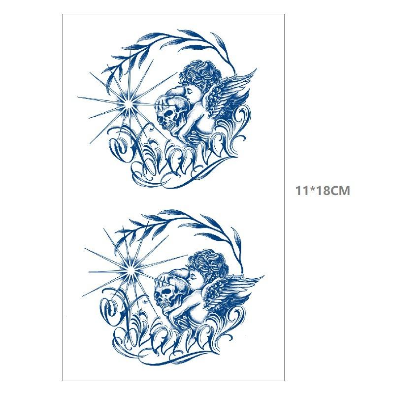 Emmy Herbal Gradual Change Water Transfer Simulation Can Not Wash Off Semi-Permanent Bow Deer Head Dream Catcher Tattoo Sticker