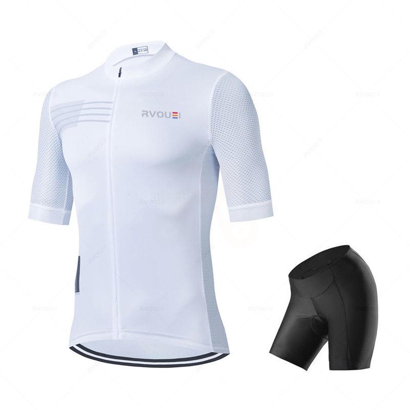 Bicycle Jersey Kit Bike Uniform Short Sleeve Quick Dry Cycling Clothing MTB Bib Shorts Set Ropa Ciclismo Hombre