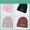 Knitted Hat Women Winter Warm Fleece Hatless Beanie For Casual And Outdoor Wear