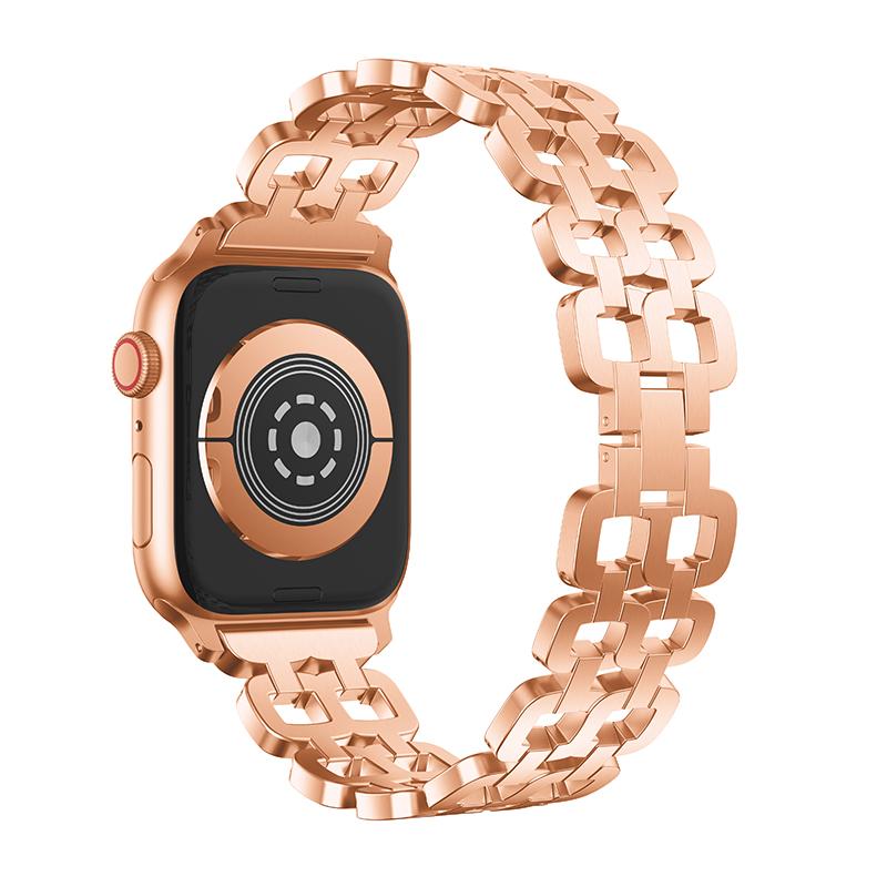 Bling Strap for Apple Watch Band 38mm 40mm 41mm 42mm 44mm 45mm 49mm Women Steel Link iWatch Series 8/7/6/5/4/3/2/1/SE Bracelet Metal