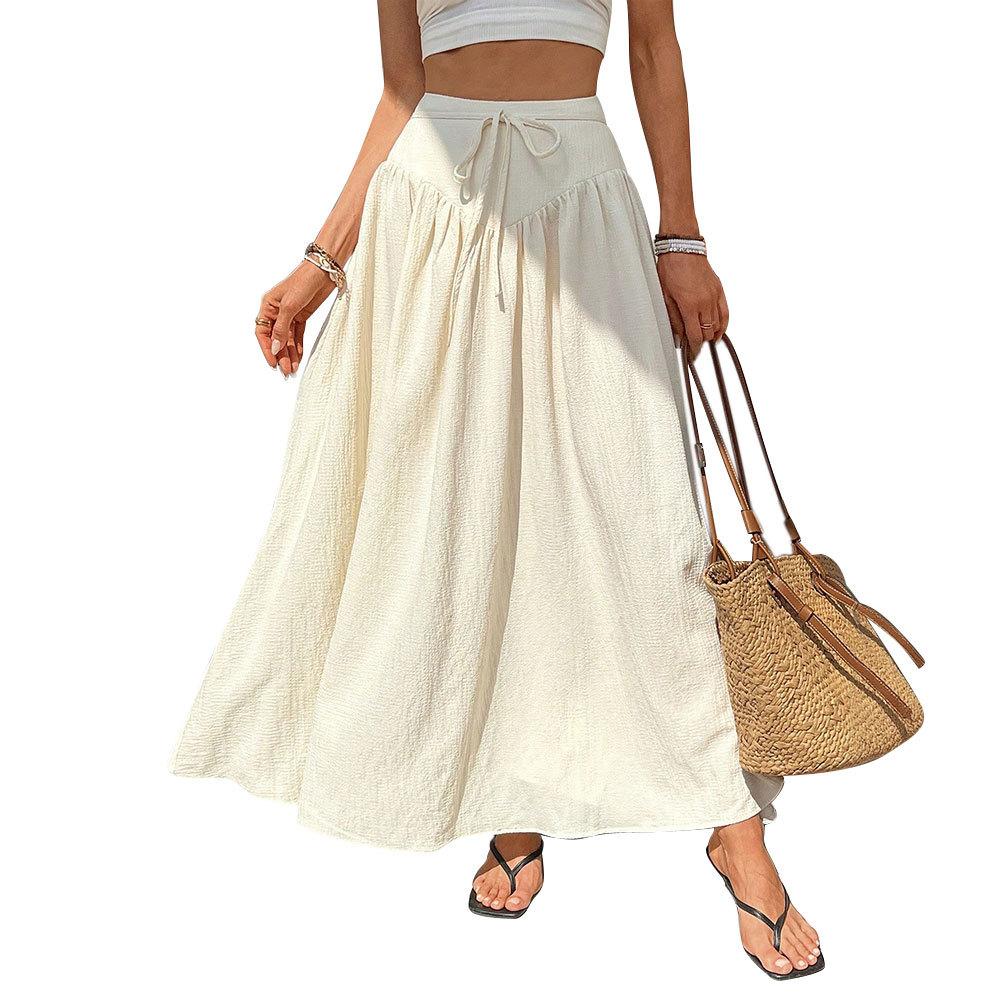 Cross-border Amazon European, American and foreign trade summer vacation casual skirt high waist big swing thin versatile beach dress