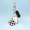 (Keyring) Checkerboard Heart