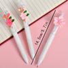 1pc Cute Flower Gel Pens Fast Drying ST Study Pens for Students Kawaii Pens High Quality Exam Writing Supplies Floral Style ST Tip Neutral Pen, Limite