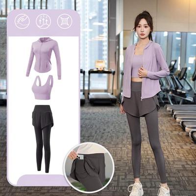 OEING Women's 3-Piece Yoga Set