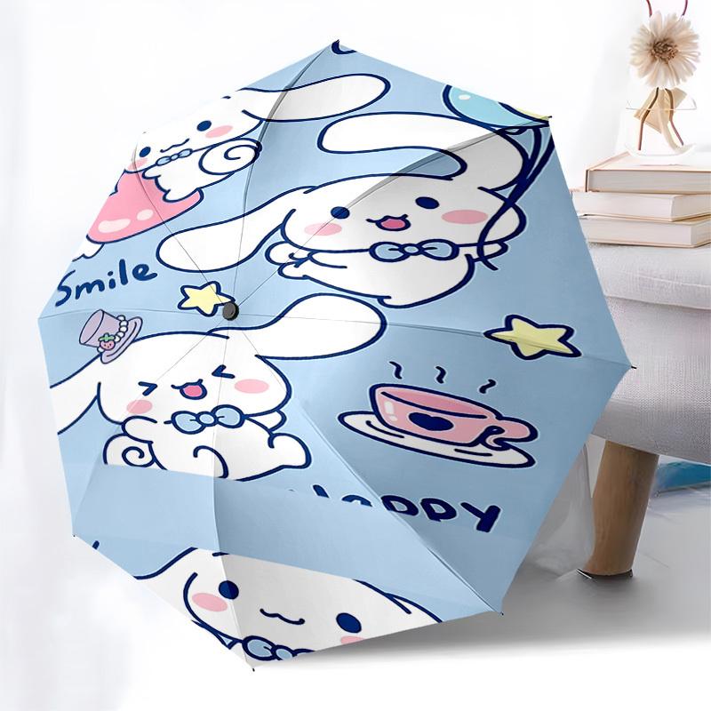 1pc Lucky Rabbit umbrella automatic open/close, 8-Rib Durable Frame, Compact Folding Design, Ideal Birthday/Holiday Gift  1128A